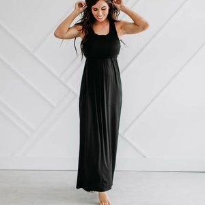 Lace Back Maxi Dress